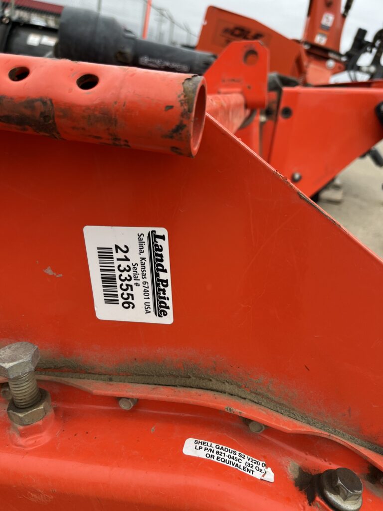 Land Pride rotary tiller RTA2072 4