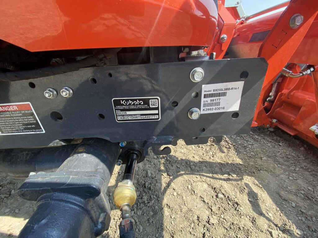 2025 Kubota BX23s-1 Tractor/backhoe 5