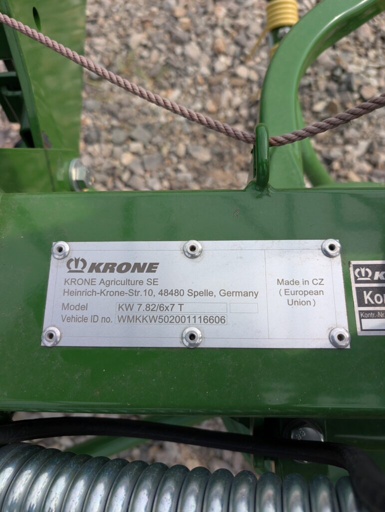 Krone KW782 Rotary Tedder 4
