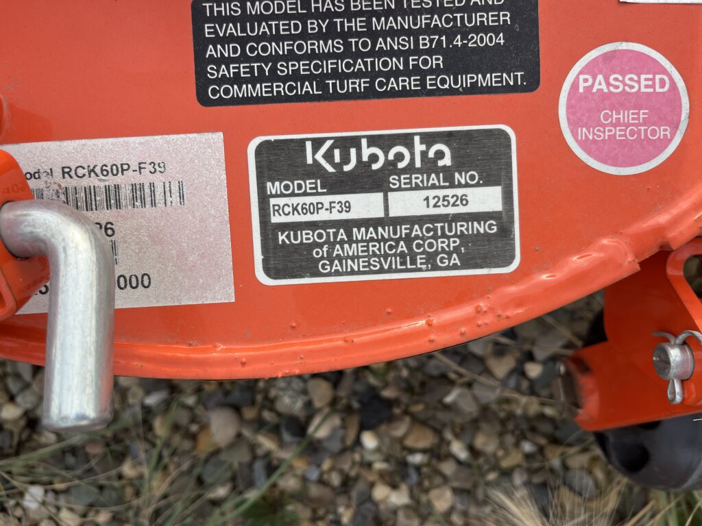 Kubota RCK60P-F39 60