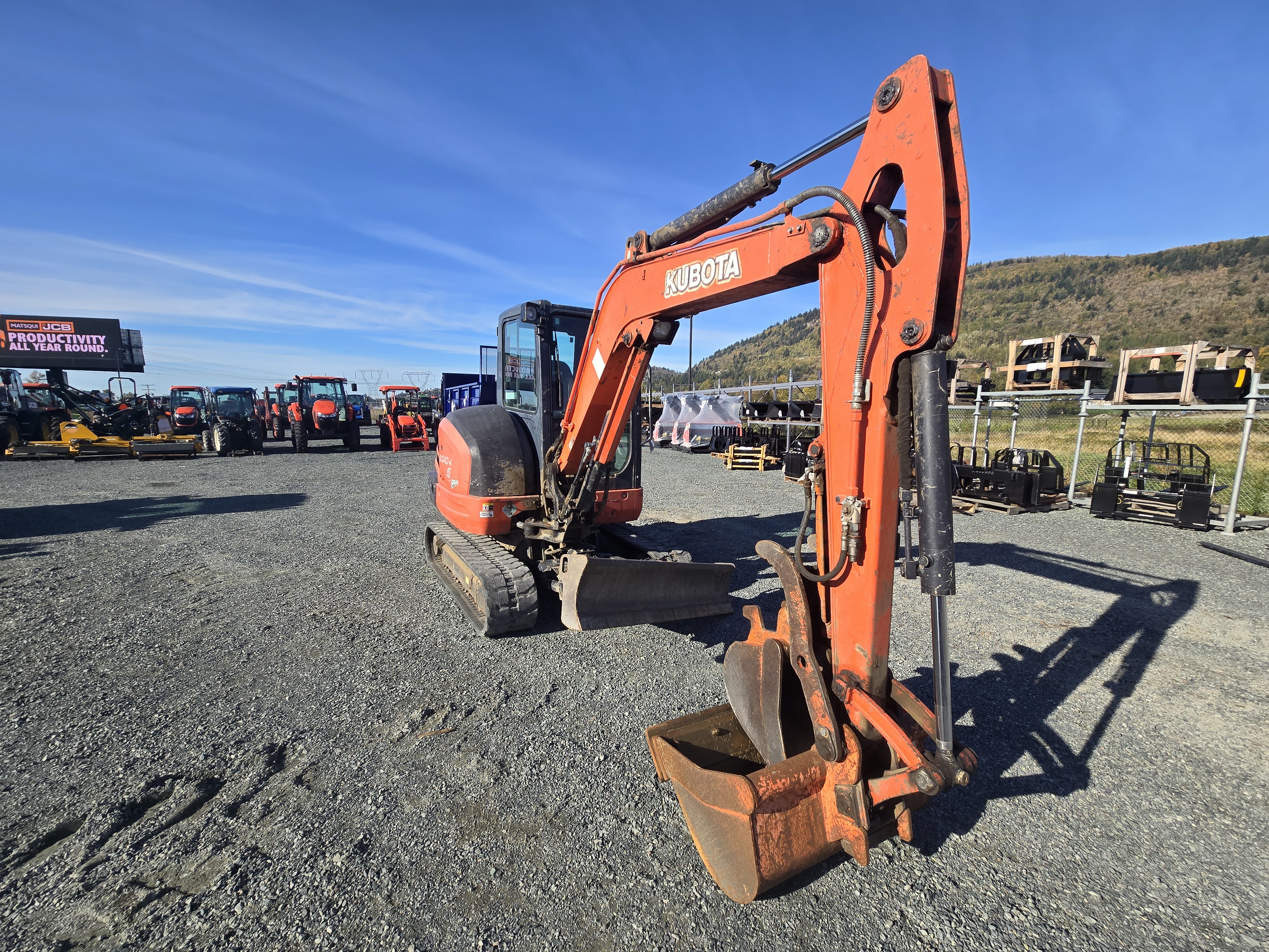 2018 Kubota KX040-4GTA Excavator with 6-Way Dozer Blade 6